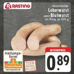 Edeka Hausmacher Leberwurst oder Blutwurst Angebot