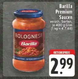 Edeka Barilla Premium Saucen Angebot