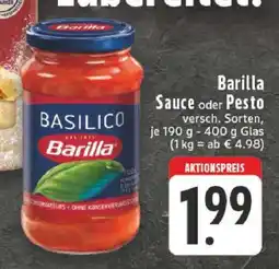 Edeka Barilla Sauce oder Pesto Angebot