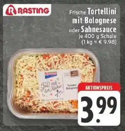 Edeka Frische Tortellini mit Bolognese oder Sahnesauce Angebot