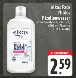 Edeka elkos Face Mildes Mizellenwasser Angebot