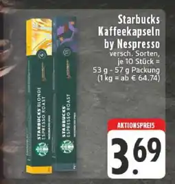 Edeka Starbucks Kaffeekapseln by Nespresso Angebot