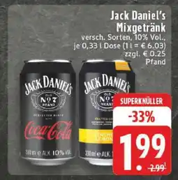 Edeka Jack Daniel’s Mixgetränk Angebot