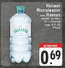 Edeka Vöslauer Mineralwasser oder Flavours Angebot