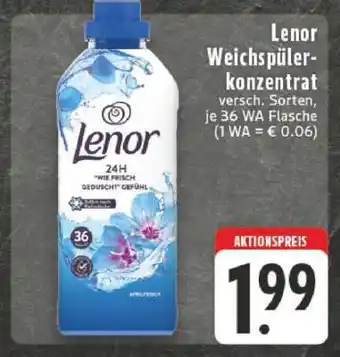 Edeka Lenor Weichspülerkonzentrat Angebot