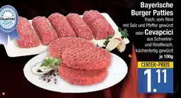 Edeka Bayerische Burger Patties oder Cevapcici Angebot