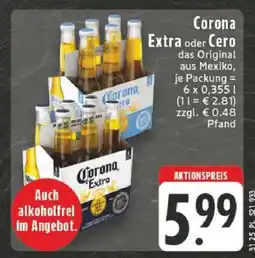 Edeka Corona Extra oder Cero Angebot
