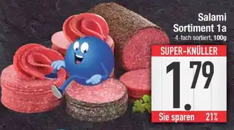 Edeka Salami- Sortiment 1a Angebot