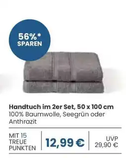 Edeka Handtuch im 2er Set, 50 x 100 cm Angebot