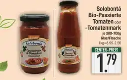 Edeka Solobontá Bio Passierte Tomaten oder Tomatenmark Angebot