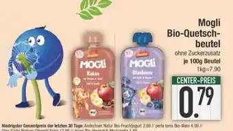 Edeka Mogli Bio-Quetschbeutel Angebot