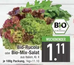 Edeka Bio-Rucola oder Bio-Mix-Salat Angebot