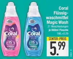 Edeka Coral Flüssigwaschmittel Magic Wash Angebot