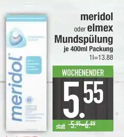 Edeka meridol oder elmex Mundspülung Angebot