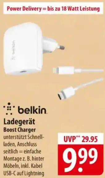 Famila Nord Ost belkin Ladegerät Boost Charger Angebot