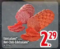 Edeka Edelsalami oder Hot-Chili-Edelsalami Angebot