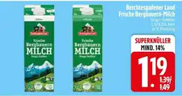 Edeka Berchtesgadener Land Frische Bergbauern-Milch Angebot