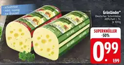 Edeka Grünländer Deutscher Schnittkäse Angebot
