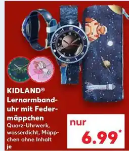 Kaufland KIDLAND Lernarmbanduhr mit Federmäppchen Angebot