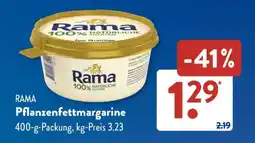 Aldi Süd Rama Pflanzenfettmargarine Angebot