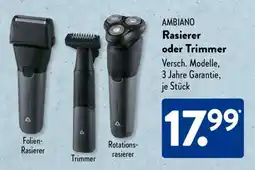 Aldi Süd AMBIANO Rasierer oder Trimmer Angebot