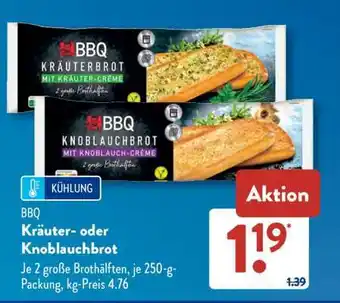 Aldi Süd BBQ Kräuter- oder Knoblauchbrot Angebot