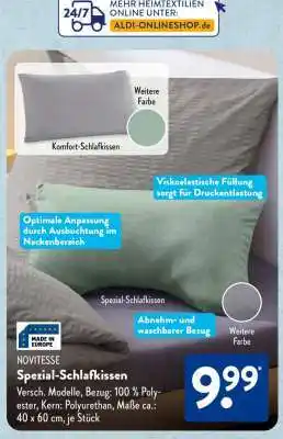 Aldi Süd Spezial-Schlafkissen Angebot