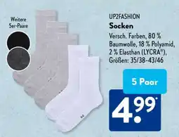 Aldi Süd UP2FASHION Socken Angebot
