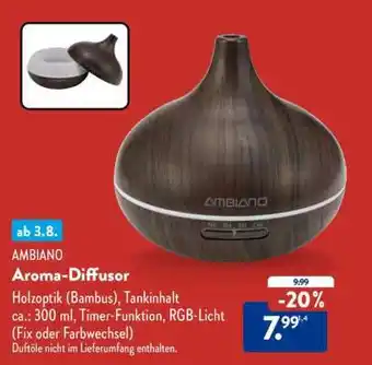 Aldi Süd AMBIA Aroma-Diffusor Angebot