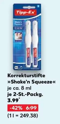 Kaufland Korrekturstifte Shake'n Squeeze Angebot