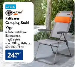 Aldi Süd Portal Faltbarer Camping-Stuhl Vigo Angebot