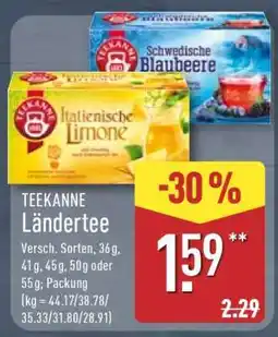 Aldi Nord TEEKANNE Ländertee Angebot