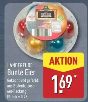 Aldi Nord LANDFREUDE Bunte Eier Angebot
