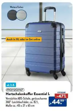 Aldi Süd Hartschalenkoffer Essential L Angebot