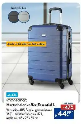 Aldi Süd Hartschalenkoffer Essential L Angebot