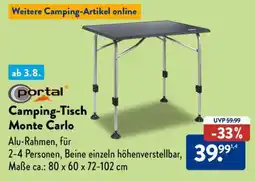 Aldi Süd Camping-Tisch Monte Carlo Angebot