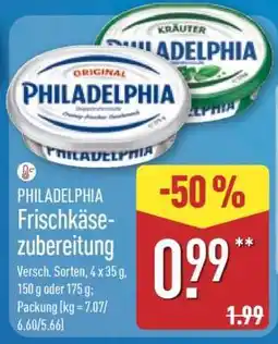 Aldi Nord PHILADELPHIA Frischkäsezubereitung Angebot