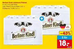 Netto Marken-Discount BERLINER KINDL Jubiläums Pilsener Angebot