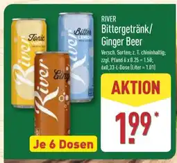 Aldi Nord RIVER Bittergetränk/Ginger Beer Angebot