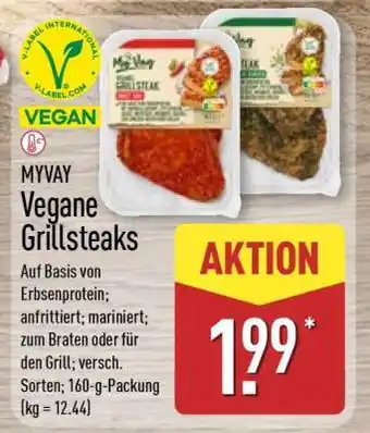 Aldi Nord MYVAY Vegane Grillsteaks Angebot