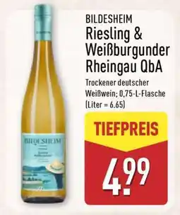 Aldi Nord BILDESHEIM Riesling & Weißburgunder Rheingau QbA Angebot