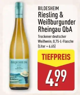 Aldi Nord BILDESHEIM Riesling & Weißburgunder Rheingau QbA Angebot