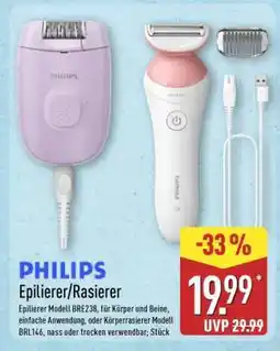 Aldi Nord PHILIPS Epilierer/Rasierer Angebot