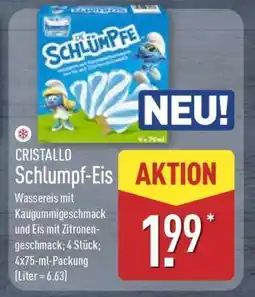 Aldi Nord CRISTALLO Schlumpf-Eis Angebot