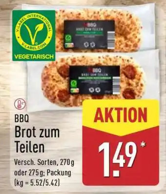 Aldi Nord BBQ Brot zum Teilen Angebot
