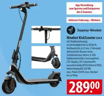 Famila Nord Ost Segway-Ninebot Ninebot KickScooter E2D II Angebot