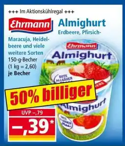 Norma Ehrmann Almighurt Erdbeere, Pfirsich Angebot