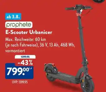Aldi Nord E-Scooter Urbanicer Angebot