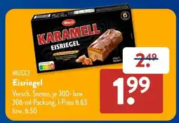 Aldi Süd MUCCI Karamell Eisriegel Angebot