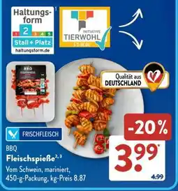 Aldi Süd BBQ Fleischspieße Angebot